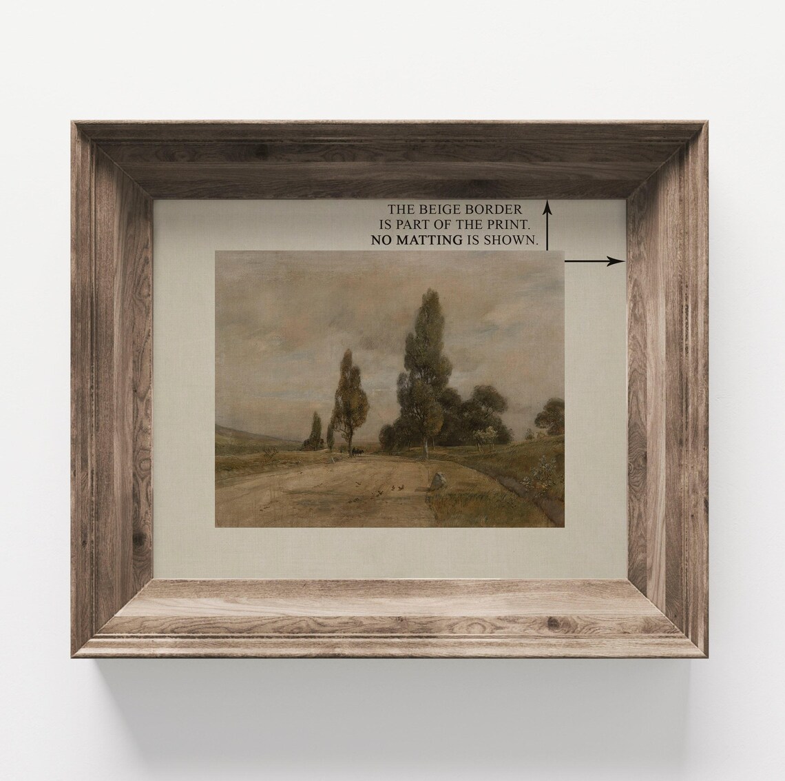 Vintage Rustic Country Landscape Art Print, Living Room - Image 4