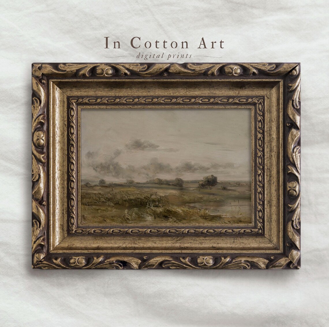 Rustic Countryside Landscape Art Print, Minimalist - Image 4