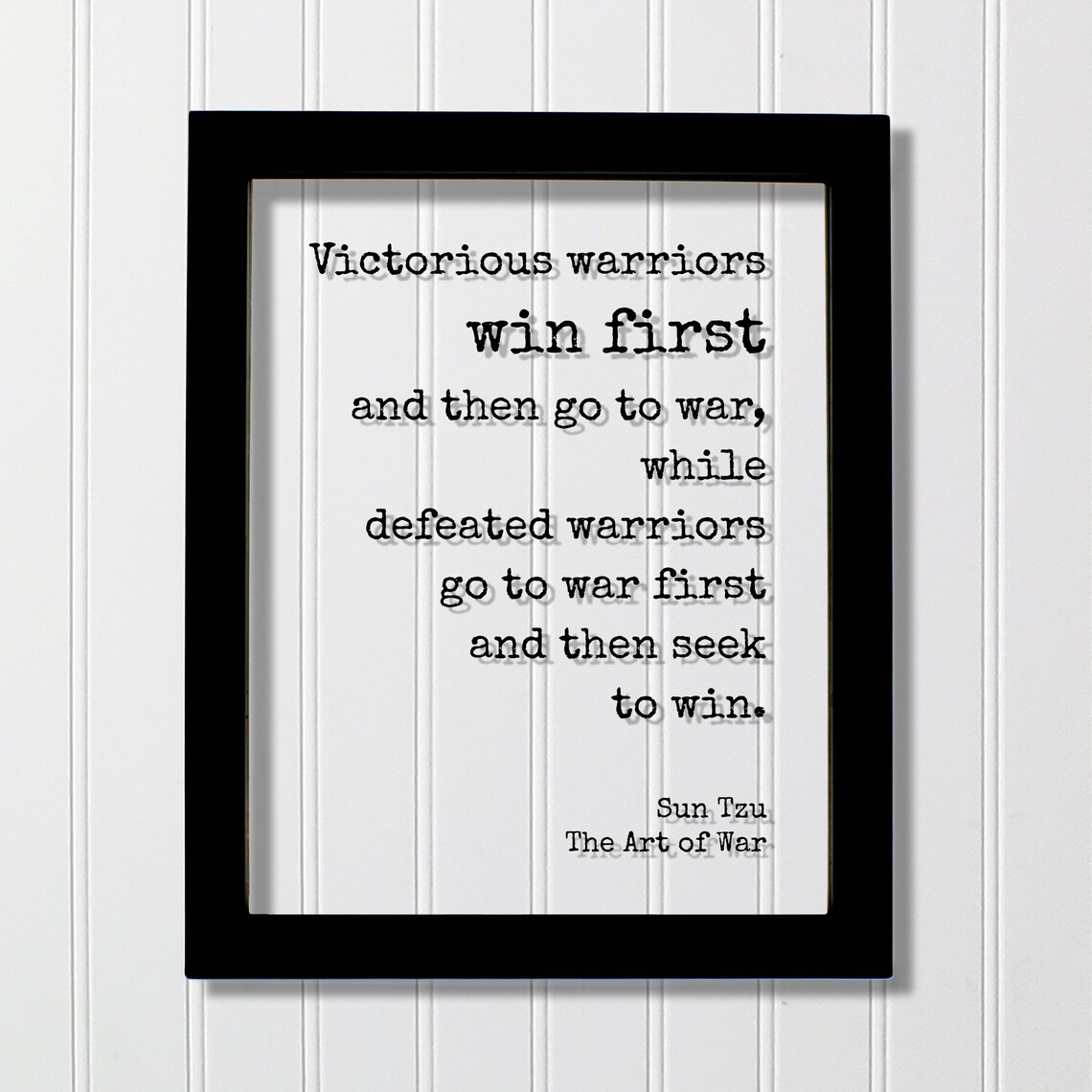 The Art Of War Floating Quote, Literary Art Print