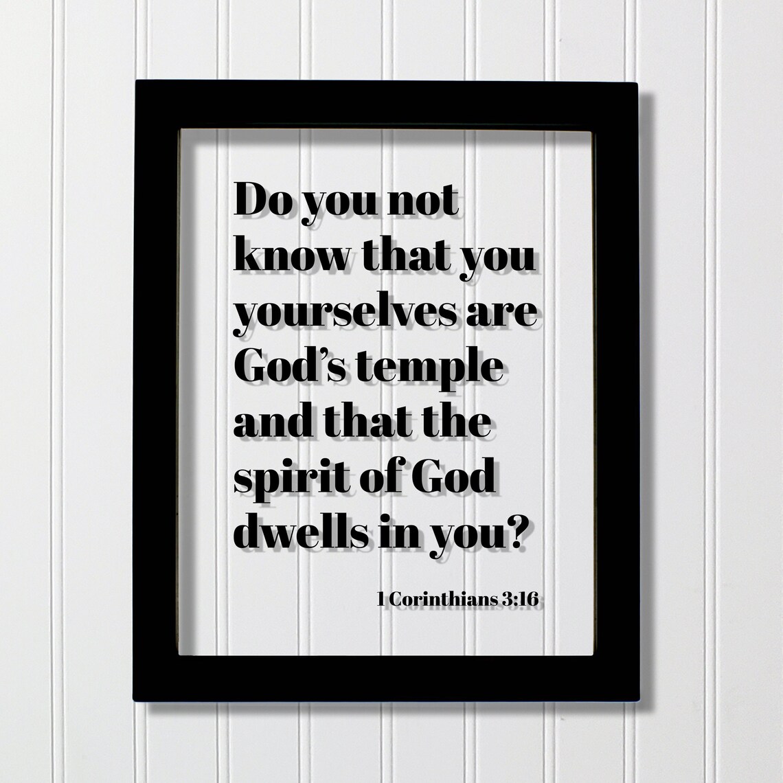 1 Corinthians 3:16 Bible Verse Scripture Art Print