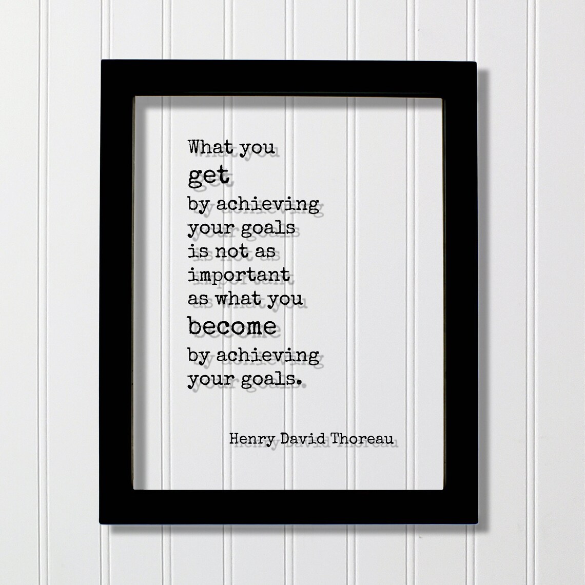 Henry David Thoreau Quote Art Print, Achievement