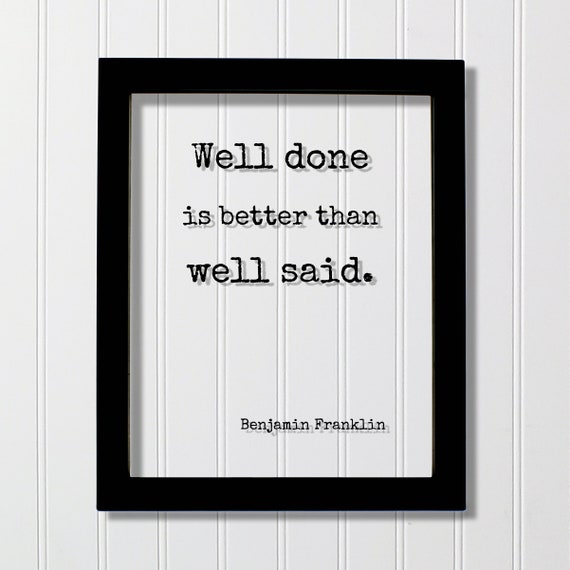 Benjamin Franklin Quote, Modern Minimalist Art Print