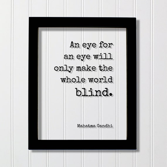 Mahatma Gandhi Quote, Forgiveness Motivational Poster