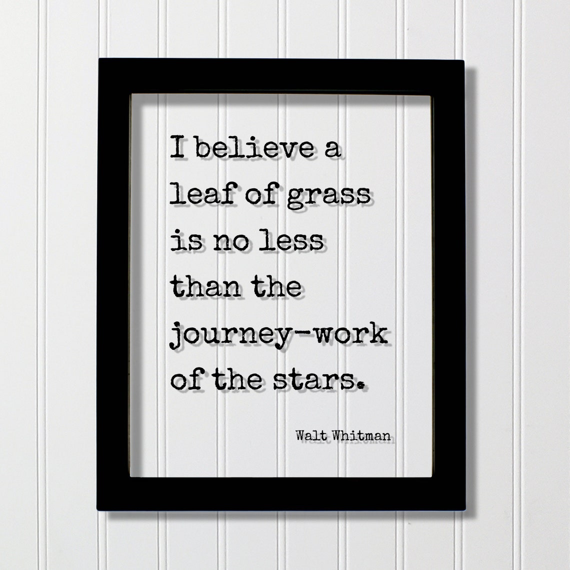 Walt Whitman Leaf Of Grass Quote Poster With Journey Work Stars Line