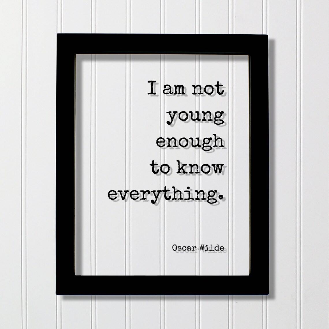 Oscar Wilde Quote Art Print, Knowledge and Wisdom