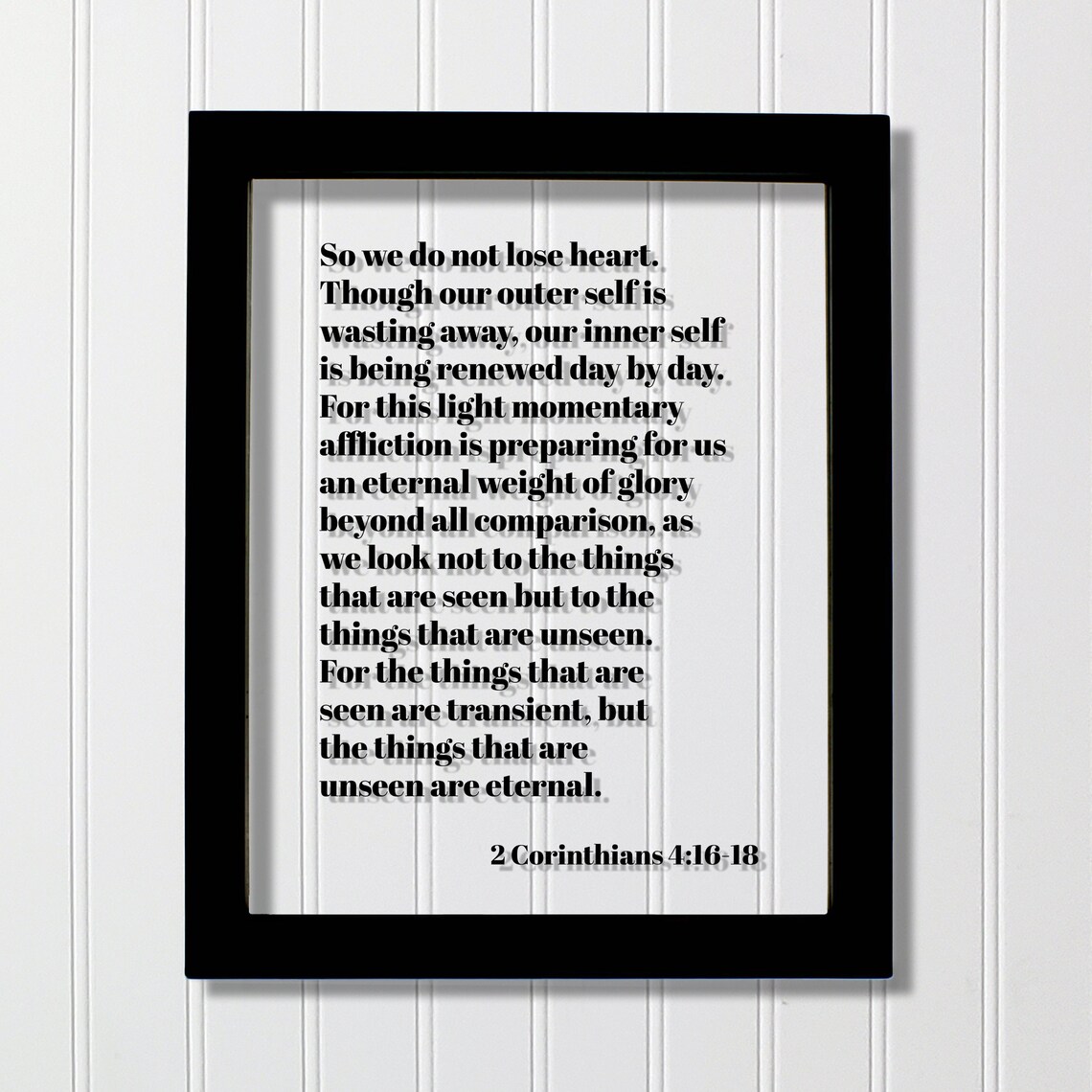 2 Corinthians 4:16-18 Scripture Art Print