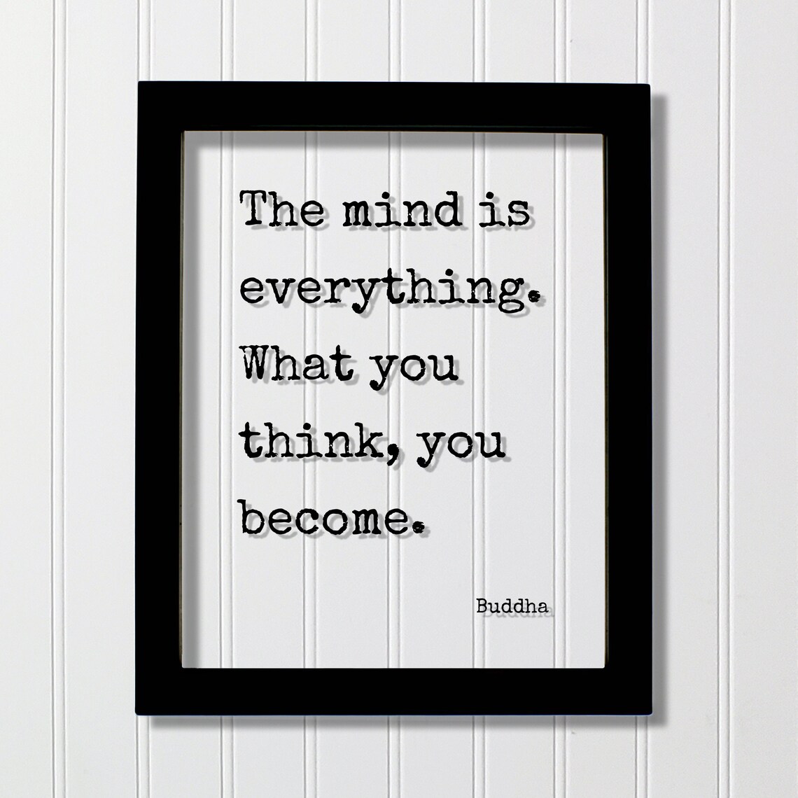 Buddha Floating Quote Art Print, Mindset Meditation