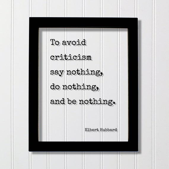Elbert Hubbard Quote Art Print, Motivational Saying