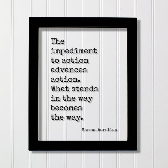 Marcus Aurelius Quote Art Print, Business Motivation