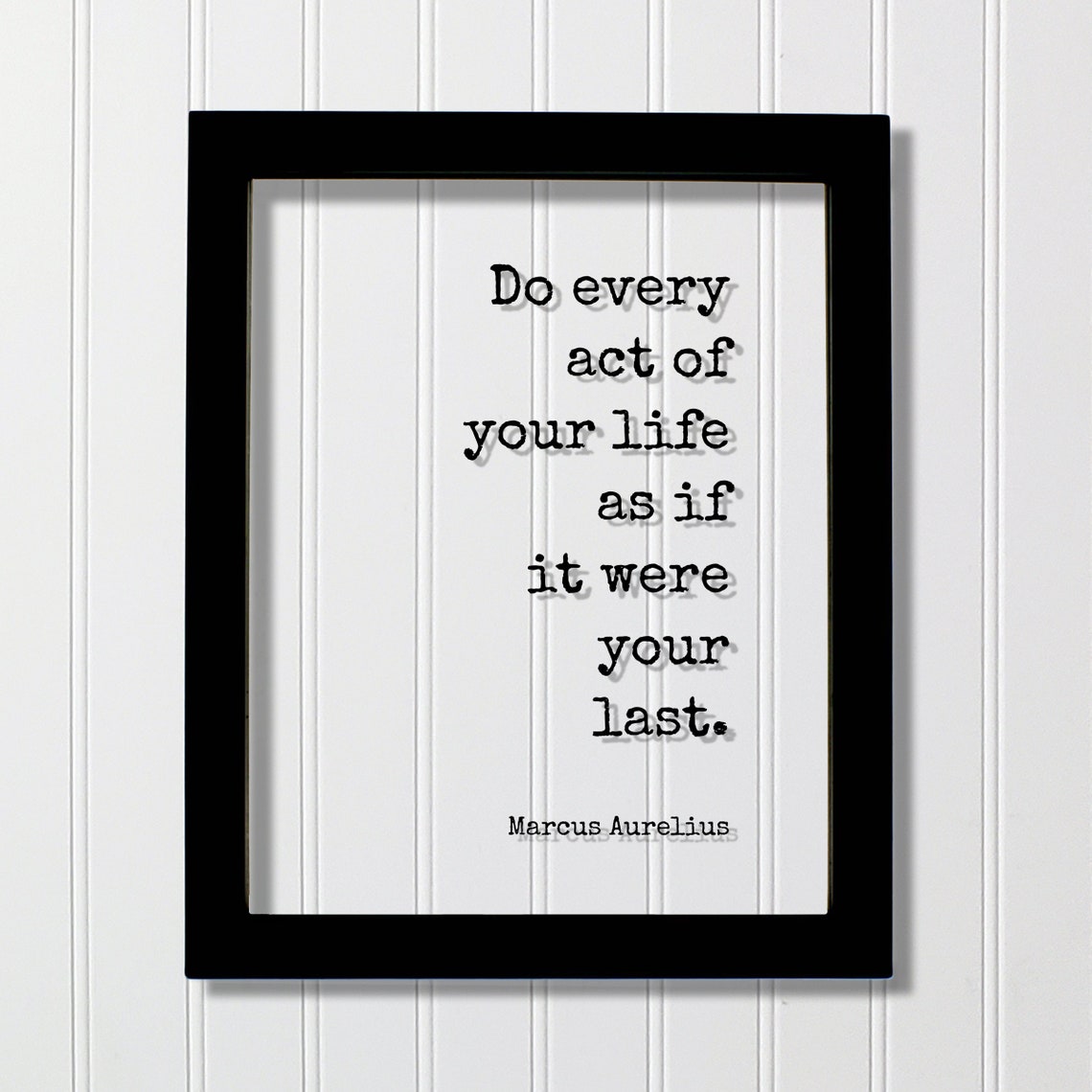 Marcus Aurelius Live Each Day As If It Were Your Last Quote Poster