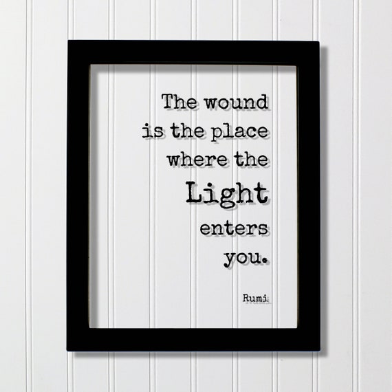 Rumi Quote Art Print, Mourning and Grief
