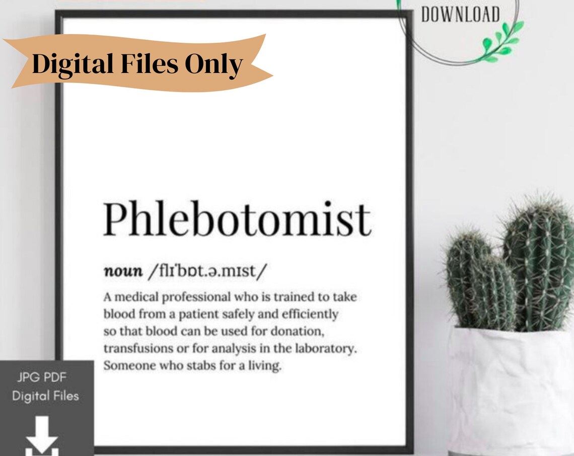 Phlebotomist Gifts Phlebotomy Card Graduation Gifts Quotes Decor Wall Art Decorations Party Gift Funny Quote Phlebotomist Nurse Mom Daughter