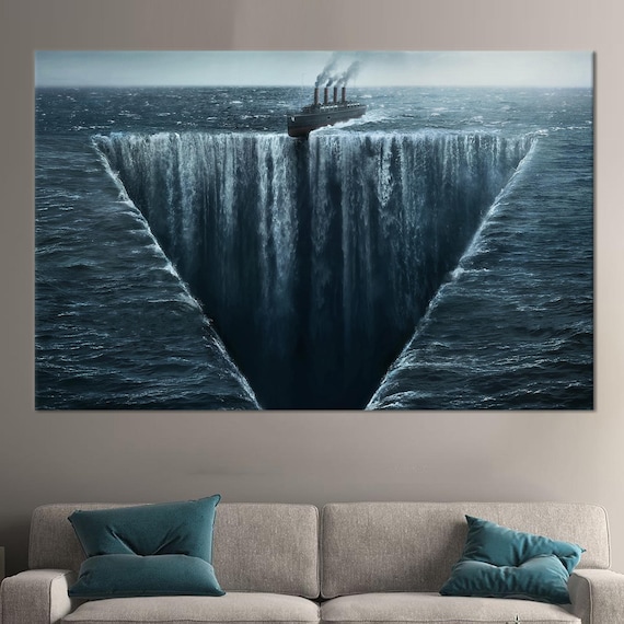 Halloween Decor Art Sea Canvas Wedding Wall Hanging Ship Modern Gift Personalized For Mom