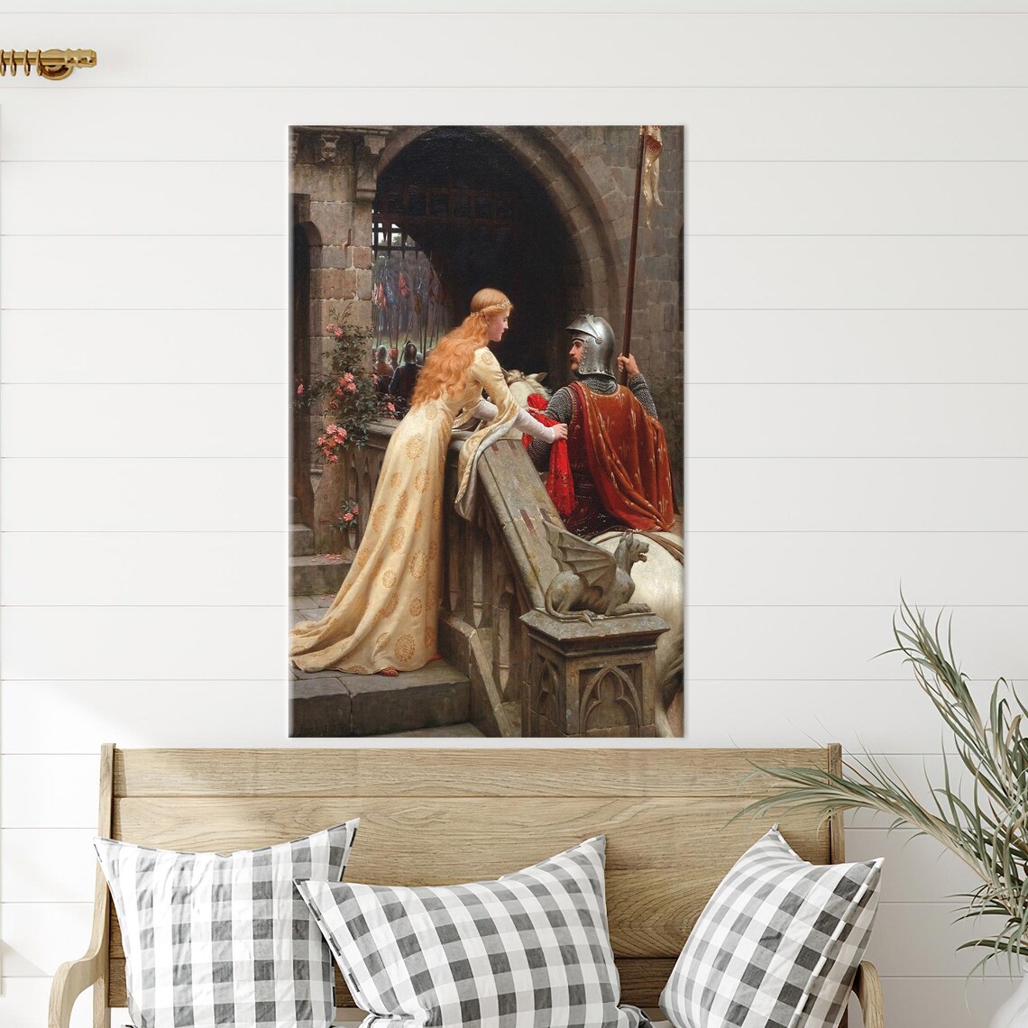Edmund Leighton God Speed Medieval Knight Art Print