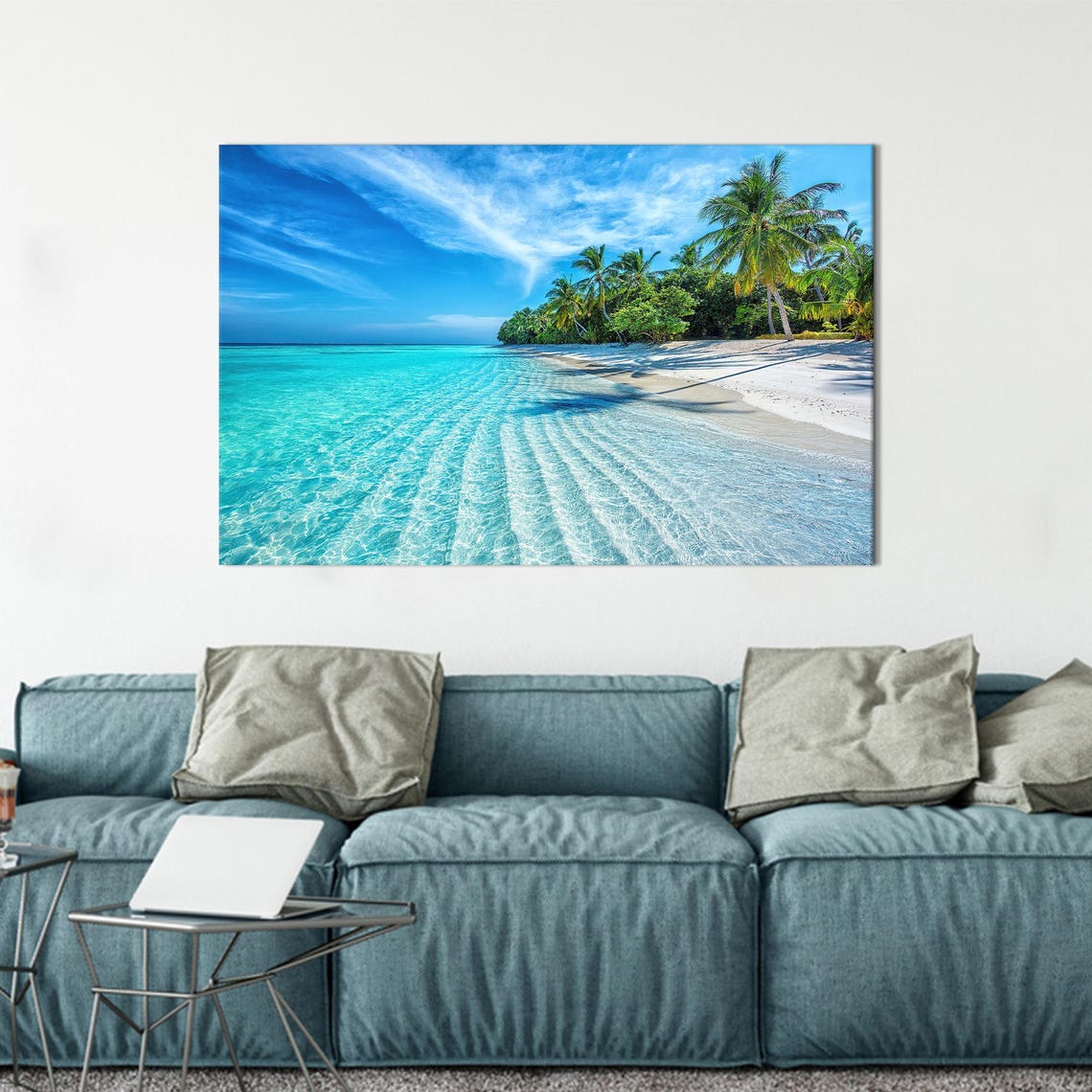 Tropical Ocean Beach View Art Print