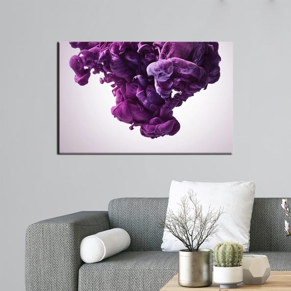 Abstract Art Purple Wall Hanging, Gift For Her