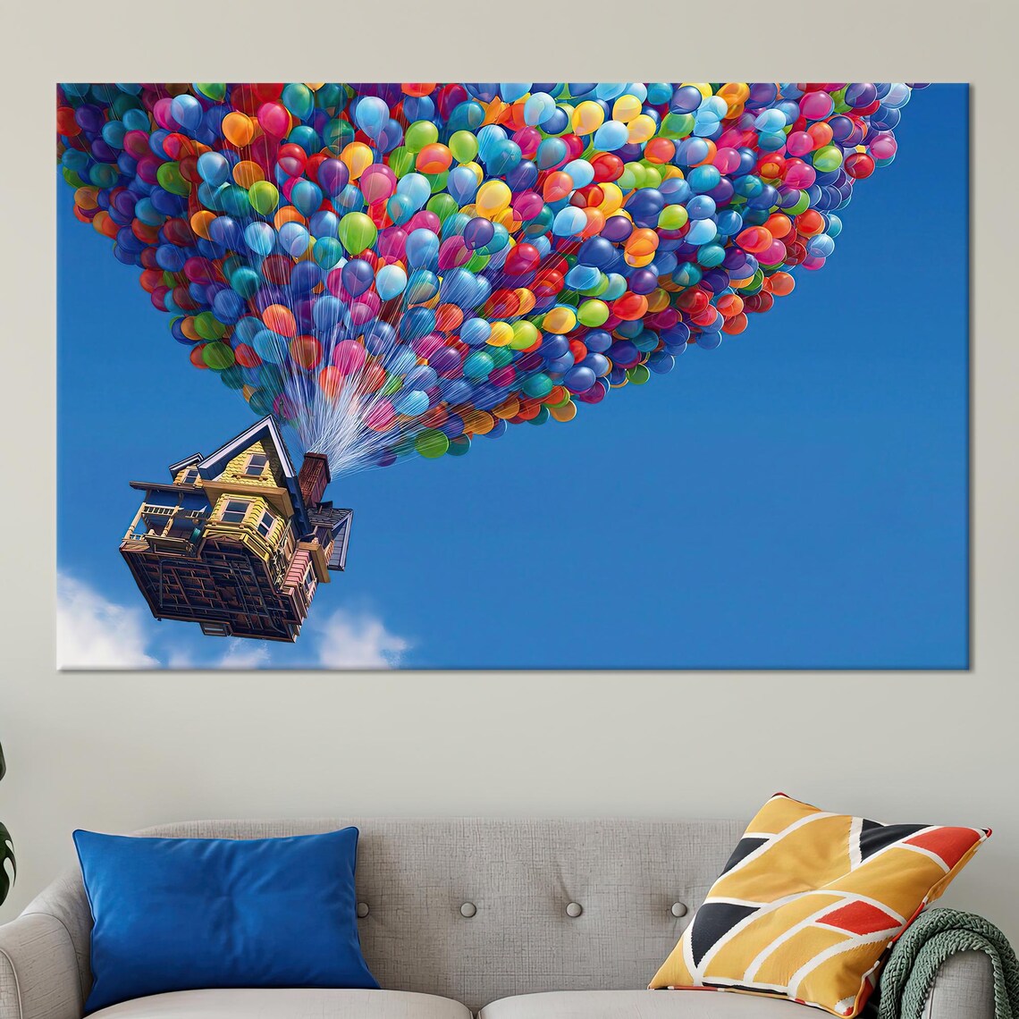 Disney Up Balloons Movie Art Print, Personalized Gift