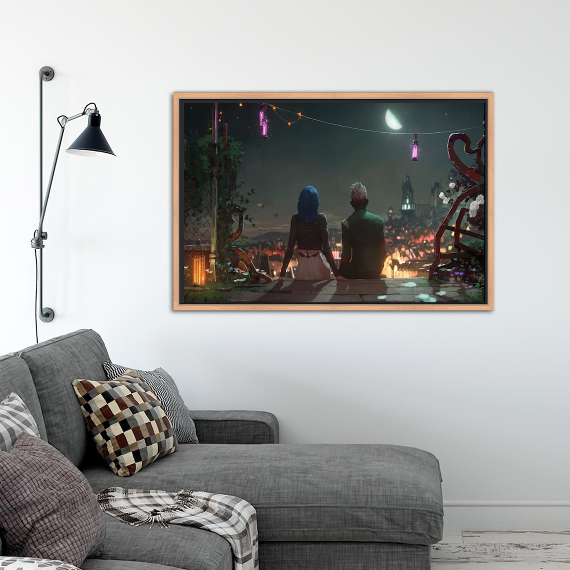 Jinx and Ekko Modern Game Room Art Print