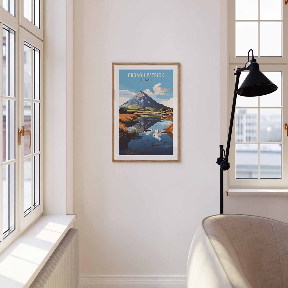 Croagh Patrick County Mayo Ireland Travel Poster - Image 3