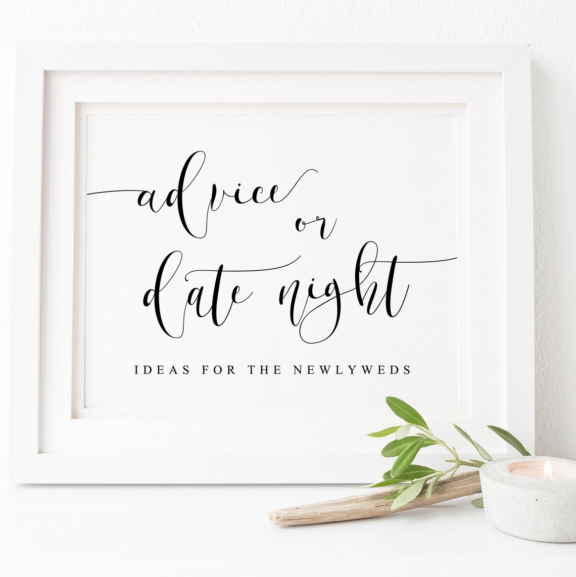 Advice Or Date Night Ideas Wedding Advice Poster