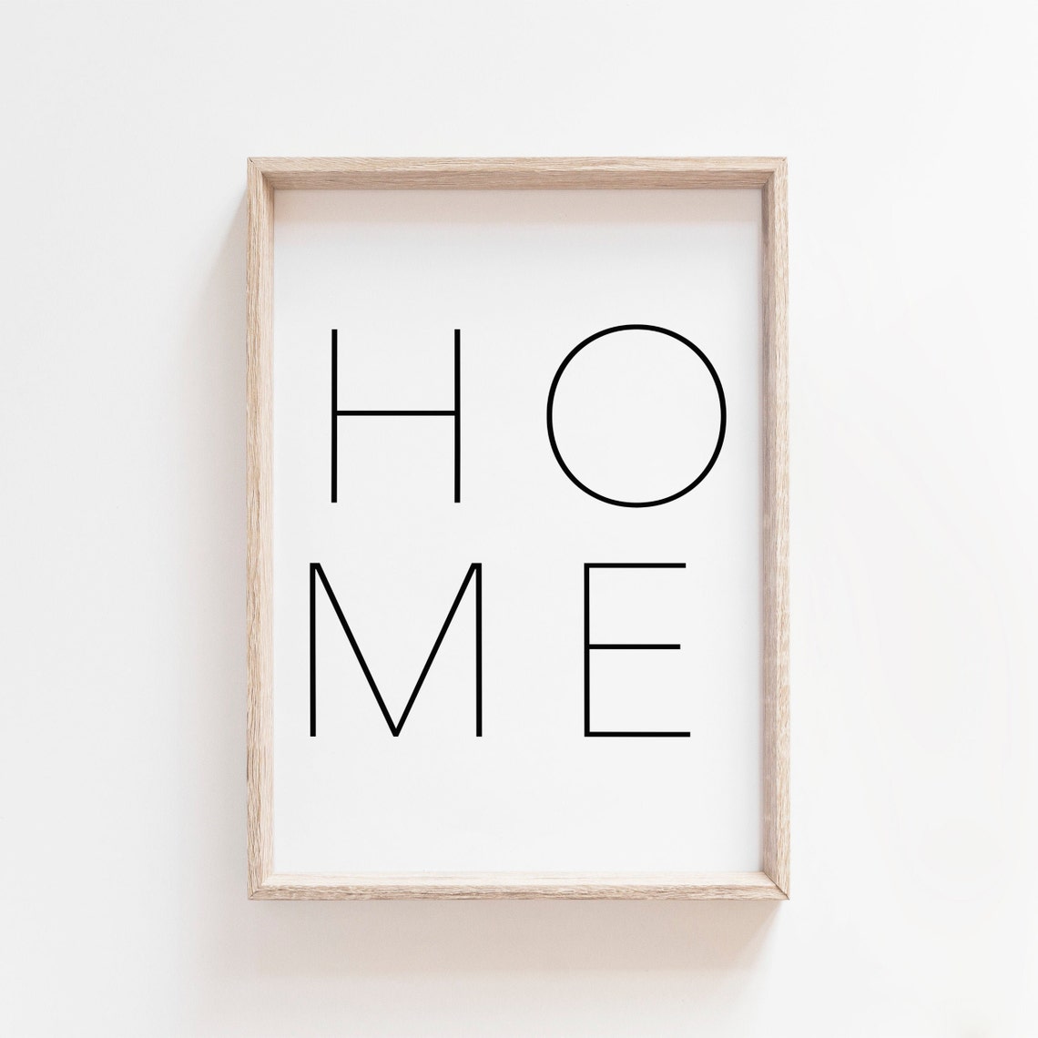 Home Minimalist Thin Letter Typography Modern Wall Decor Poster