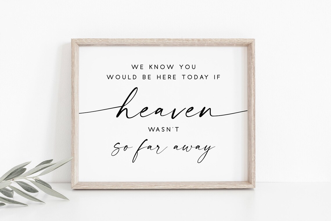 In Loving Memory Wedding Memorial Sign, Table Art