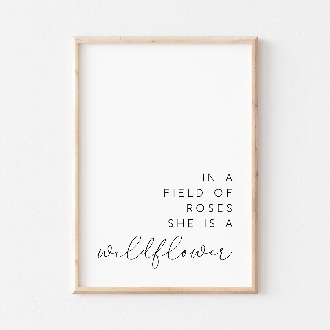 Wildflower Girl Nursery Wall Art, Rose Field Decor