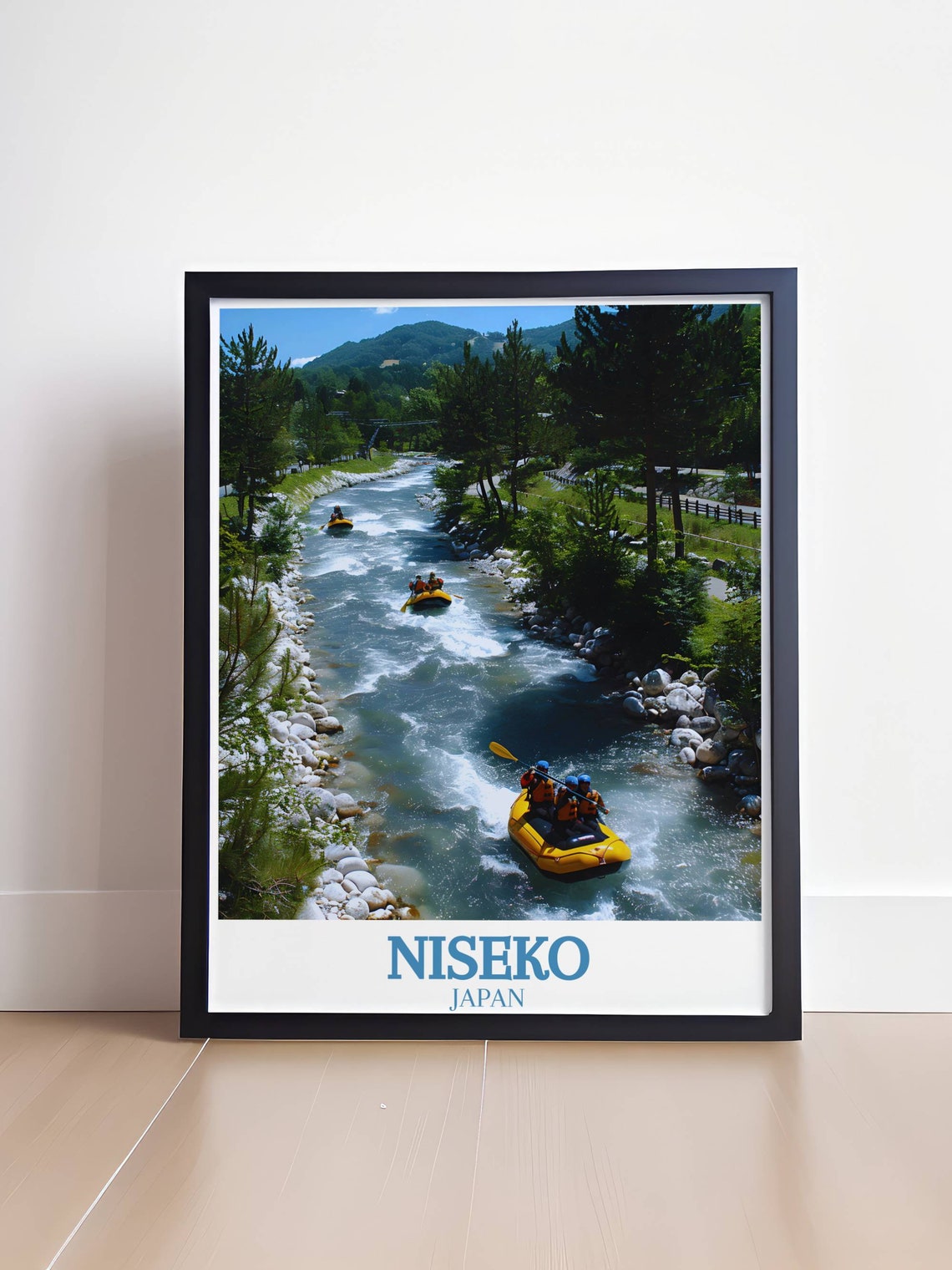 Niseko Japan Whitewater Rafting Adventure On Summer River Poster - Image 4