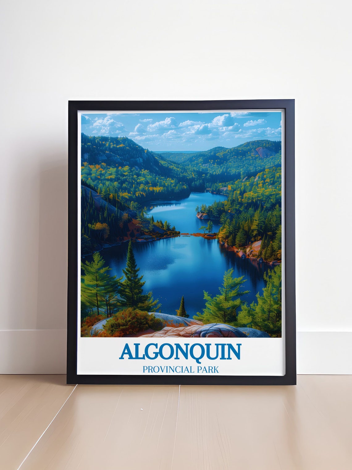 Algonquin Provincial Park Lake Wilderness Ontario Travel Poster - Image 4