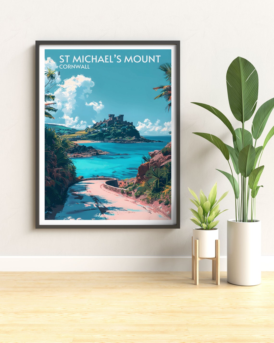 St Michael's Mount Cornwall Castle Tidal Island Coast Poster - Image 3