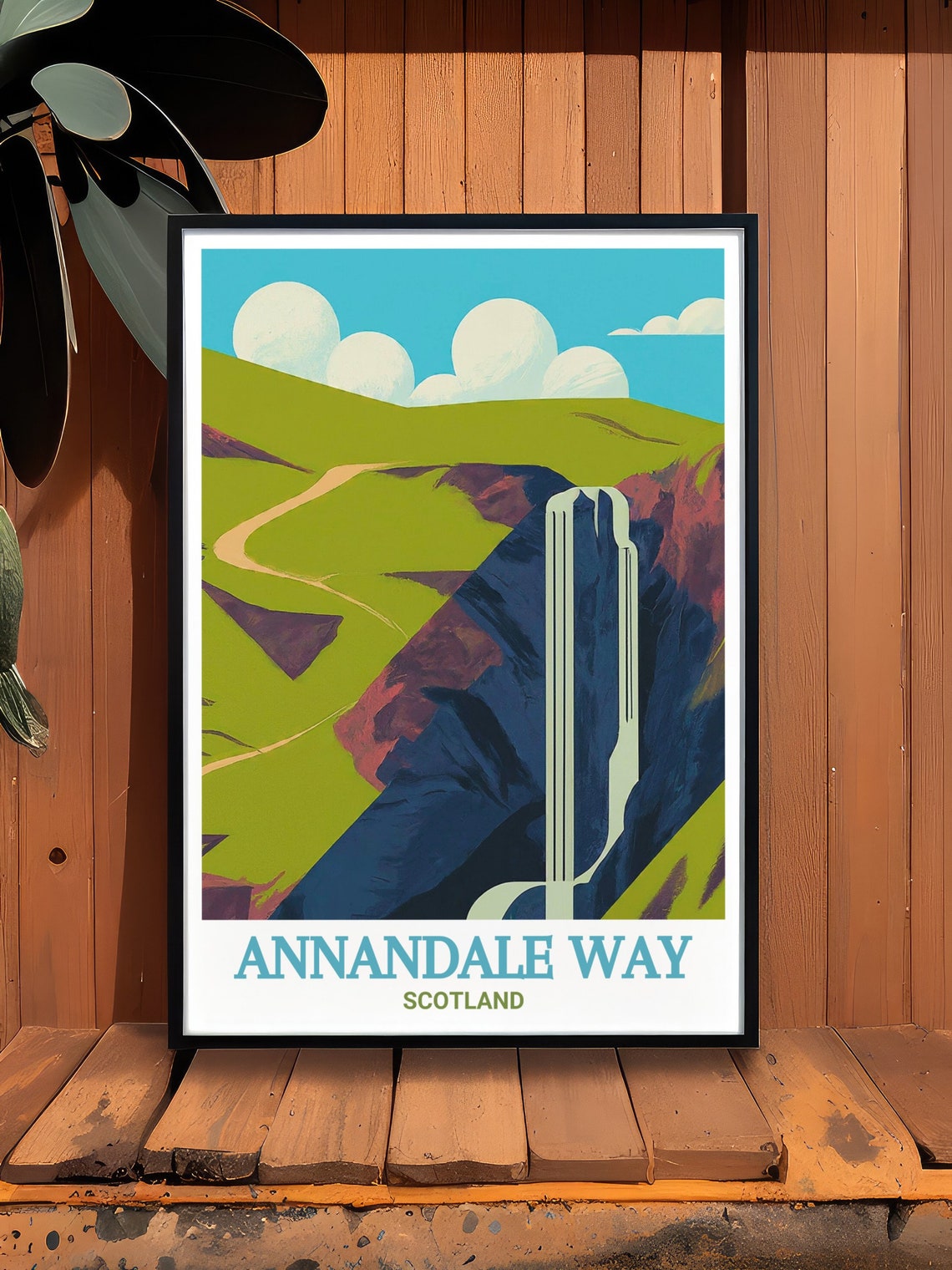 Annandale Way Scotland Grey Mares Tail Waterfall Gorge Poster - Image 2