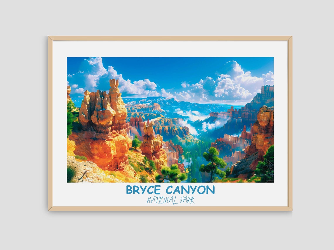 Bryce Canyon Hoodoo Valley Landscape Vista Utah National Park Poster - Image 4