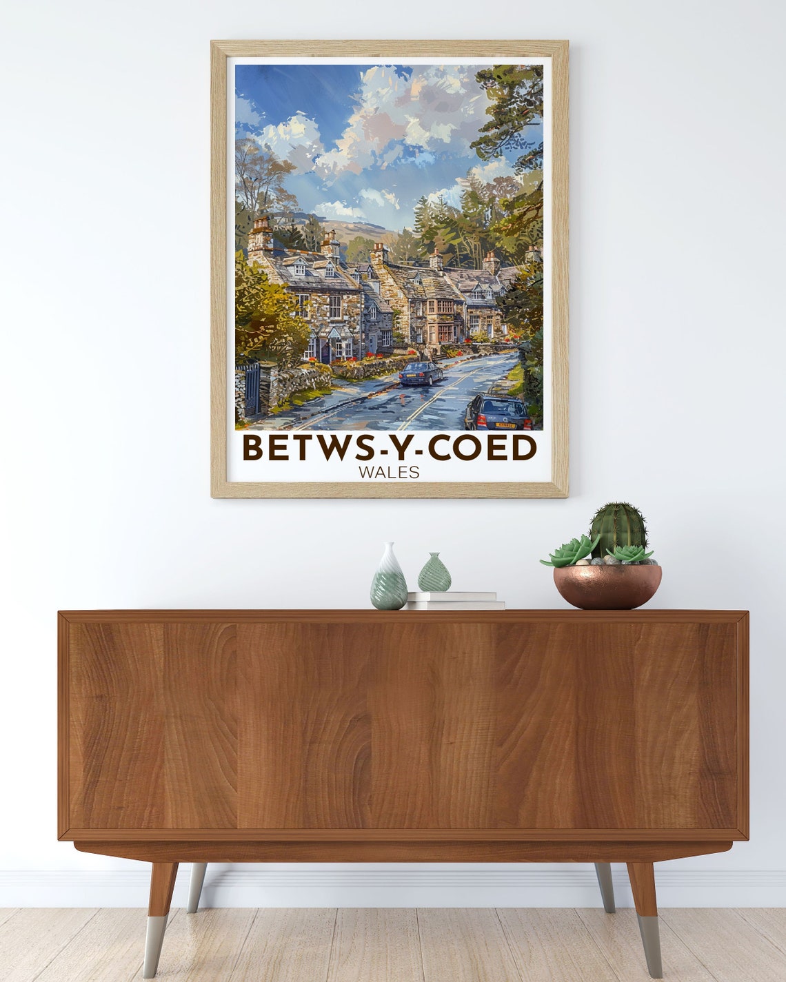 Betwsycoed Travel Poster Betwsycoed Print Betwsycoed Art And Decor Wales Poster For Gifts - Image 2