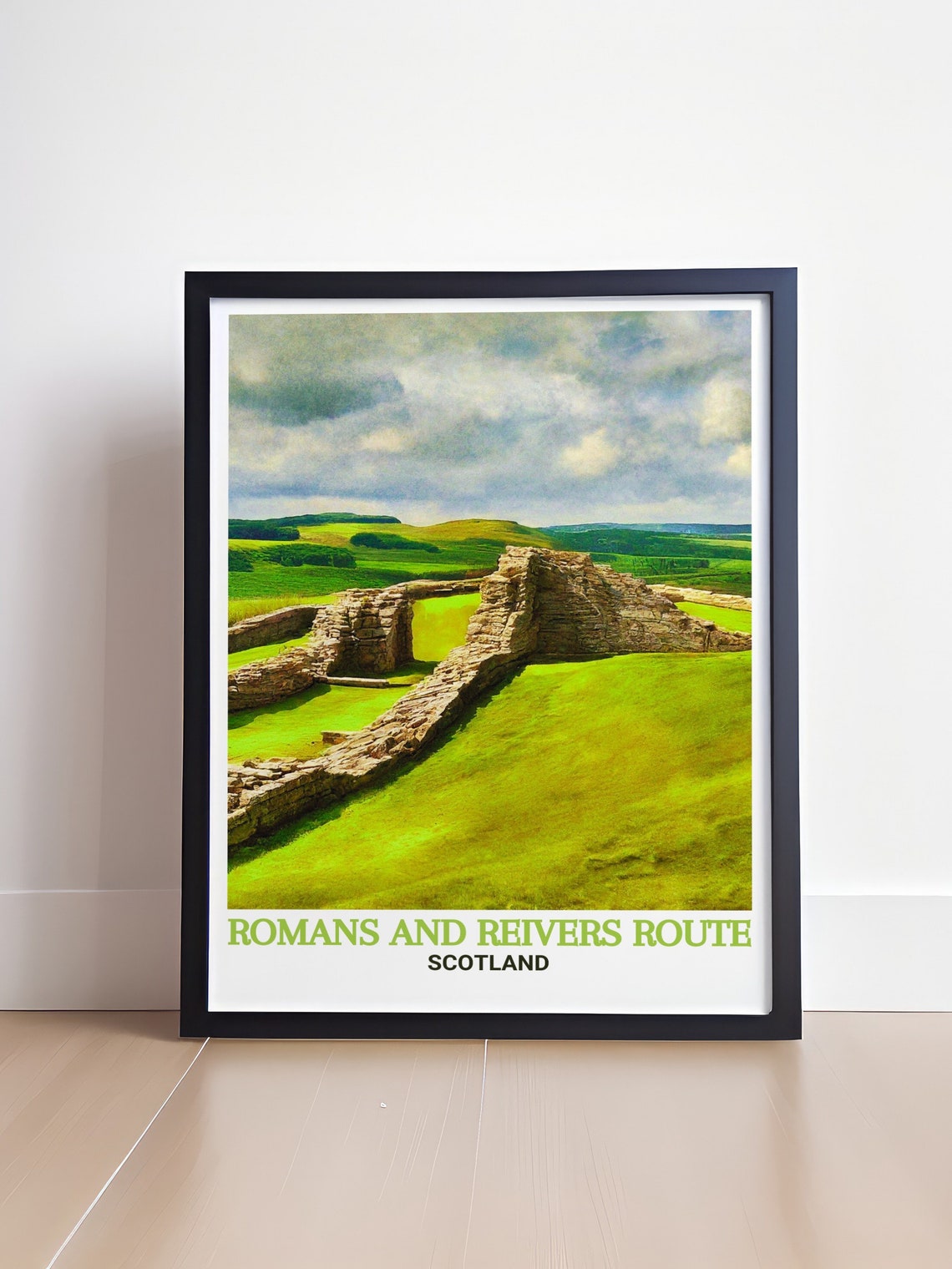Romans And Reivers Route Housesteads Roman Fort Hadrians Wall Poster - Image 4