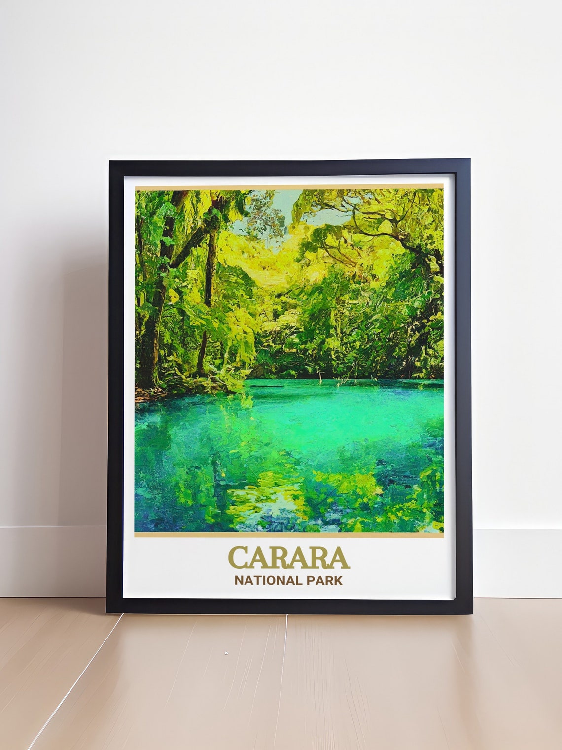 Carara National Park Travel Poster Laguna Mendrica Art Laguna Mendrica Print Laguna Mendrica Gift Carara National Park Decor - Image 4
