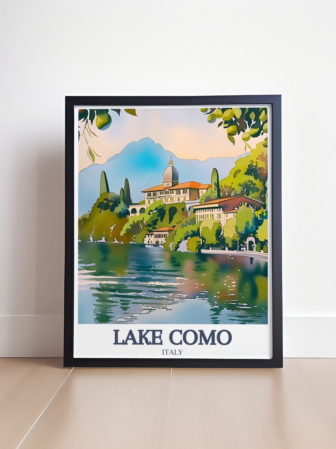 Lake Como Italy Lemon Grove Lakeside Villa Garden Art Classic Poster - Image 4