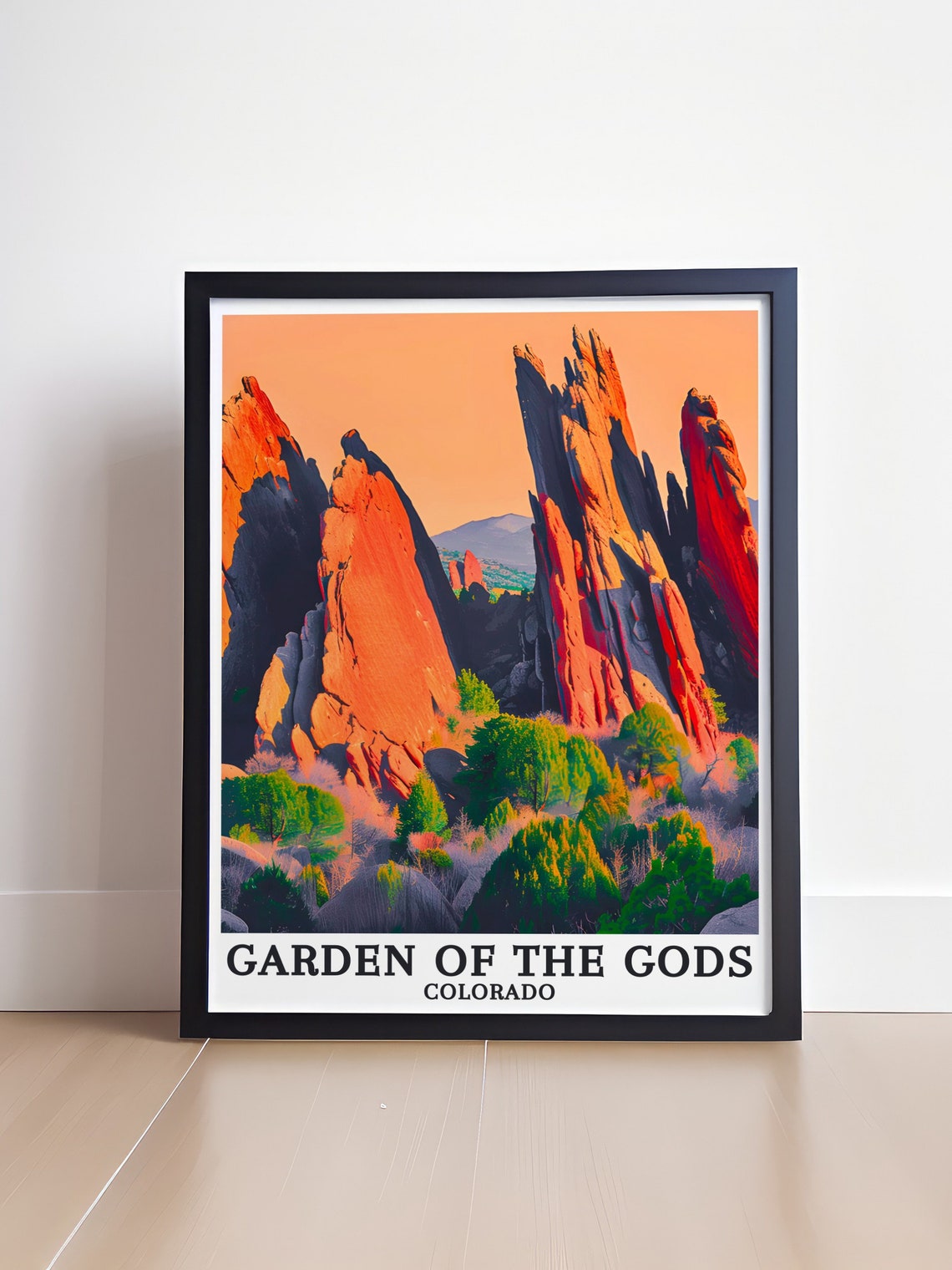 Gardens Of The Gods Travel Print Colorado Springs Parksouth Gateway Rock Print Gardens Of The Gods Decor South Gateway Rock Artwork - Image 4