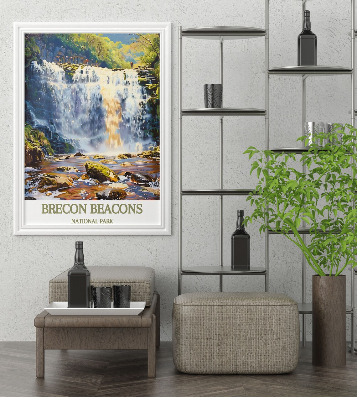 Sgwd Yr Eira Travel Poster, Brecon Beacons - Image 4