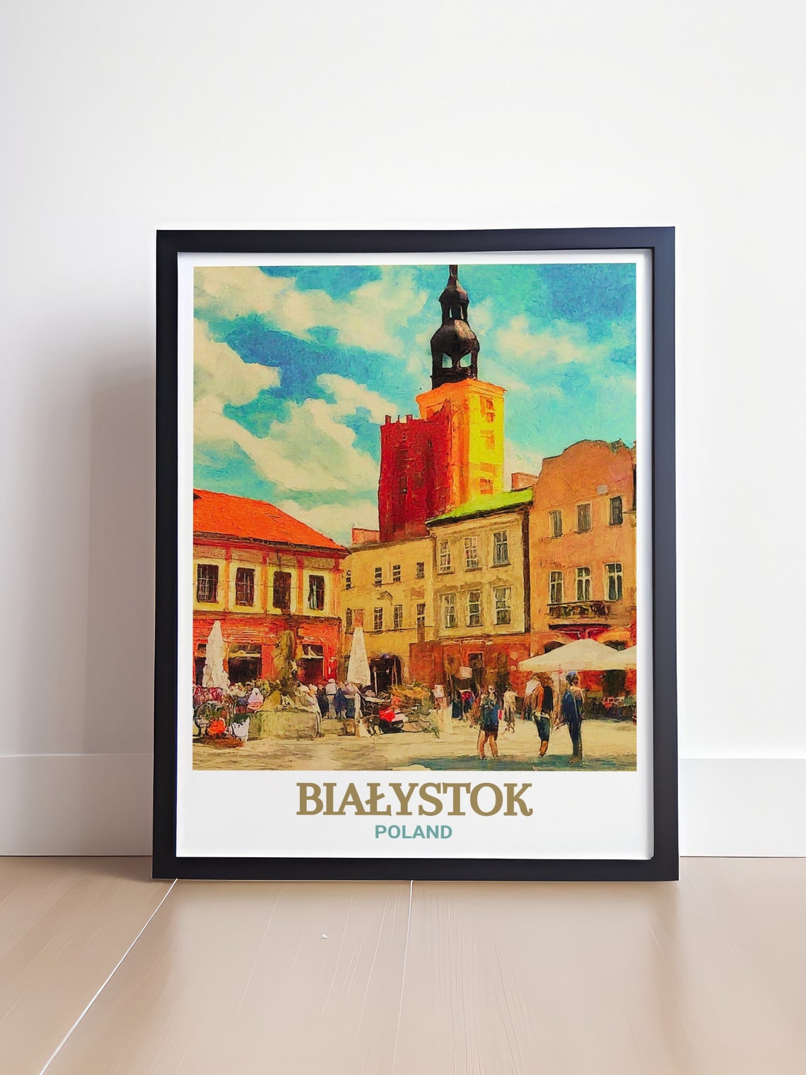 Bialystok Kosciuszko Market Square With Town Hall Poland Poster - Image 4