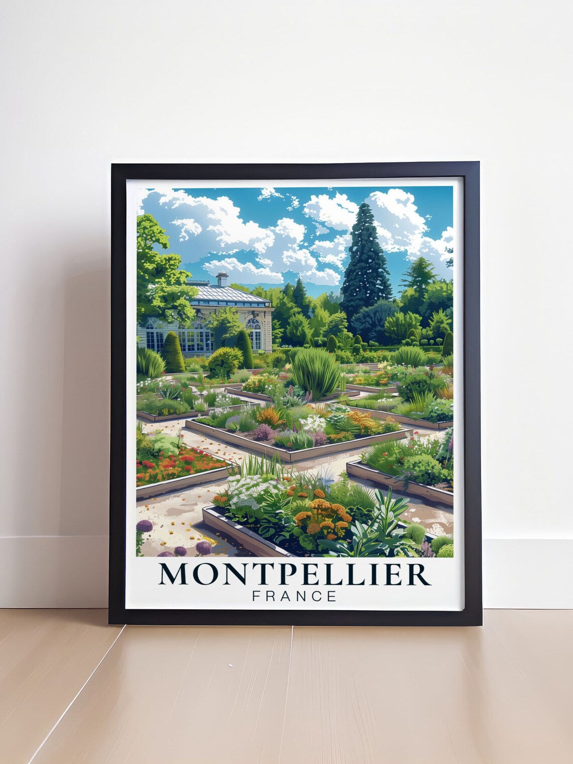 Montpellier France Print Jardis Des Plantes De Montpellier Art Montpellier Print France Wall Art Montpellier Poster - Image 4