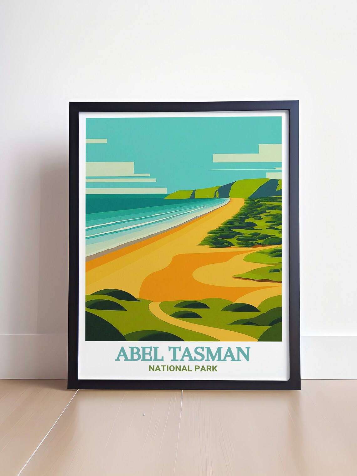 Abel Tasman Totaranui Beach Golden Coast New Zealand Travel Poster - Image 4