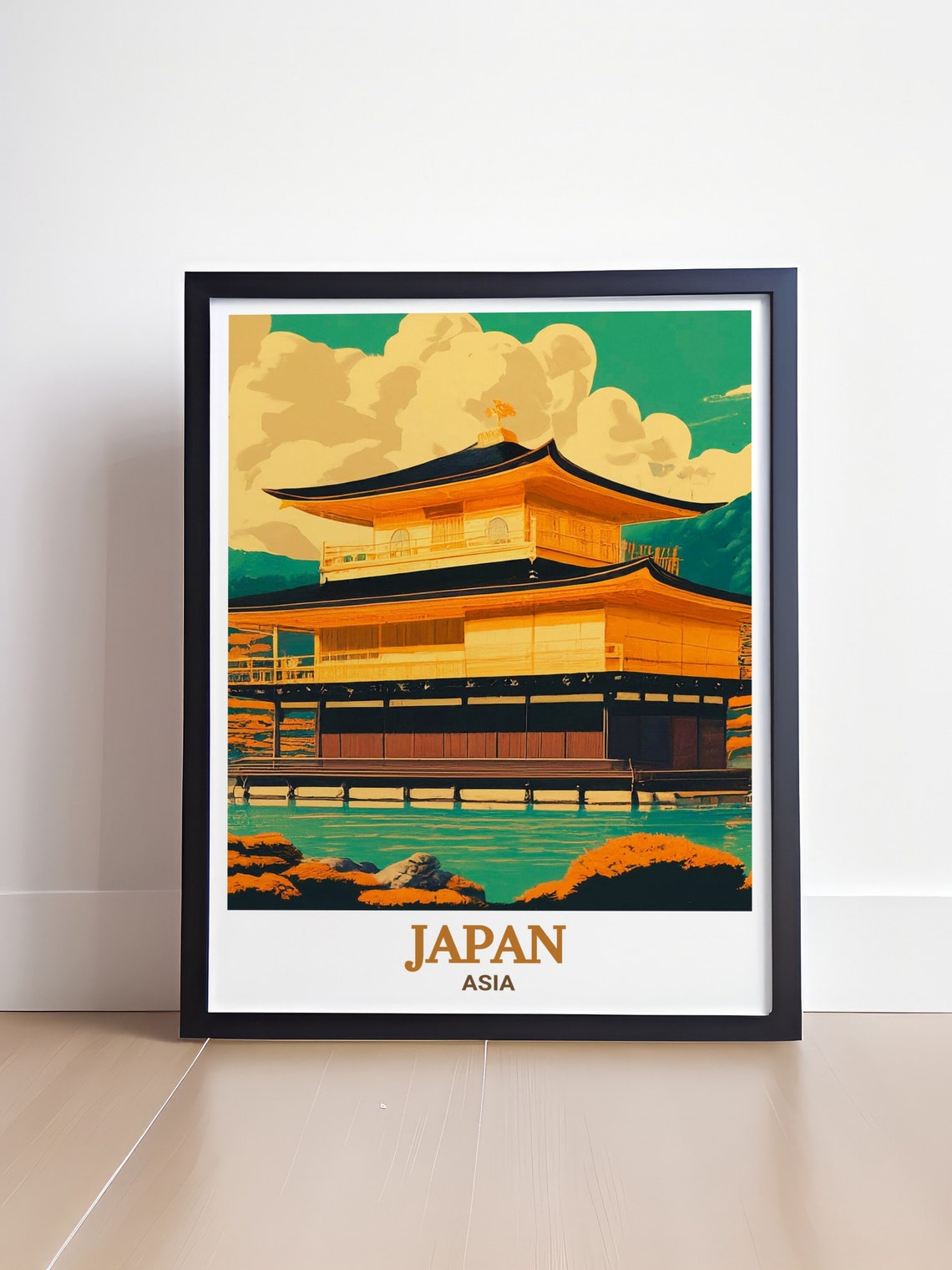Japan Wall Art Kyotos Kinkakuji Art Print For Gifts Kyotos Kinkakuji Japan Travel Print Japan Poster Japan Decor - Image 4