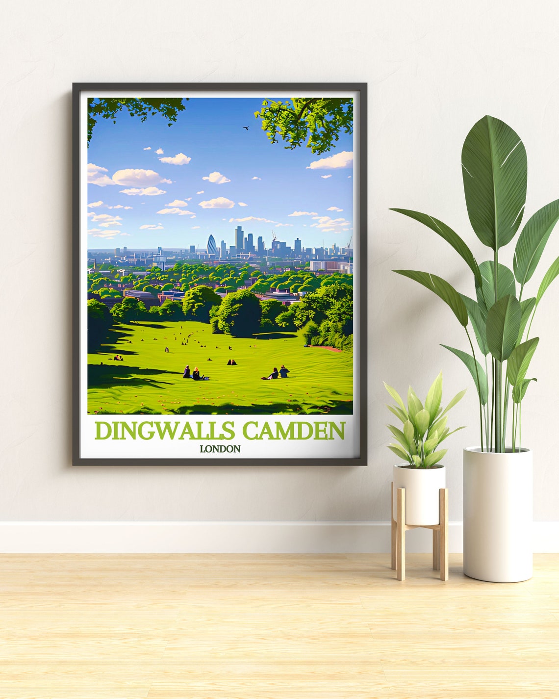 Dingwalls Camden Primrose Hill Park View London Skyline Poster - Image 3