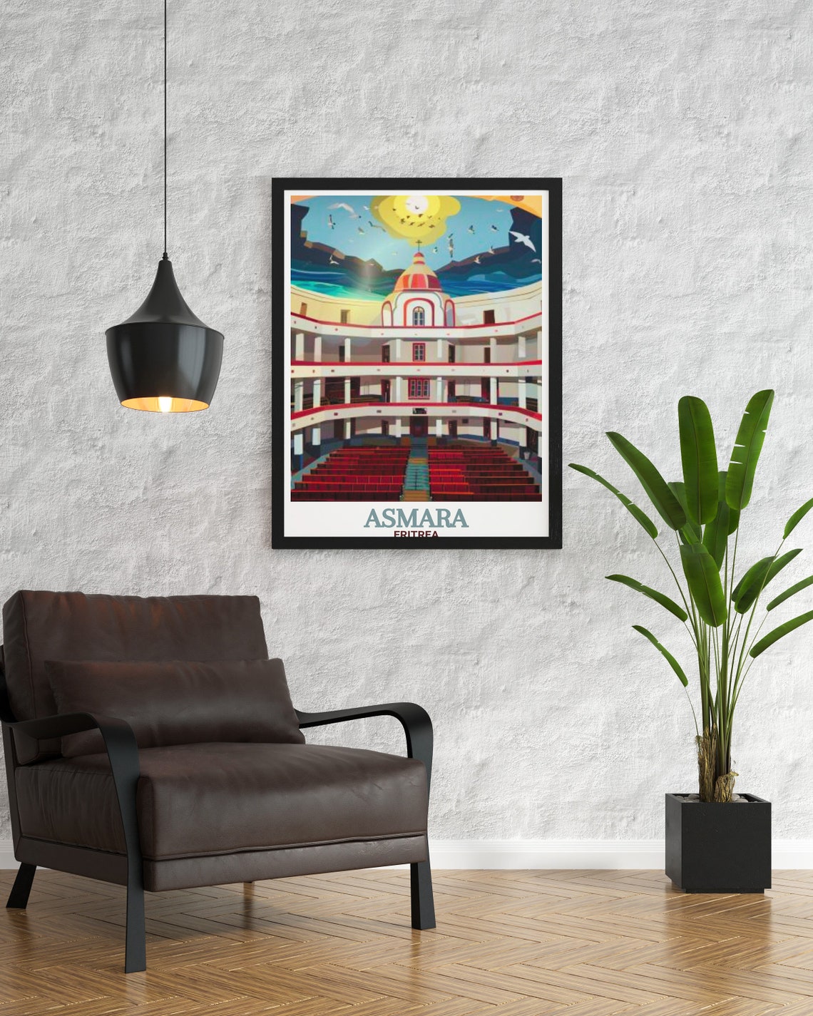 Asmara Opera House Grand Historic Interior Eritrea Travel Poster - Image 3