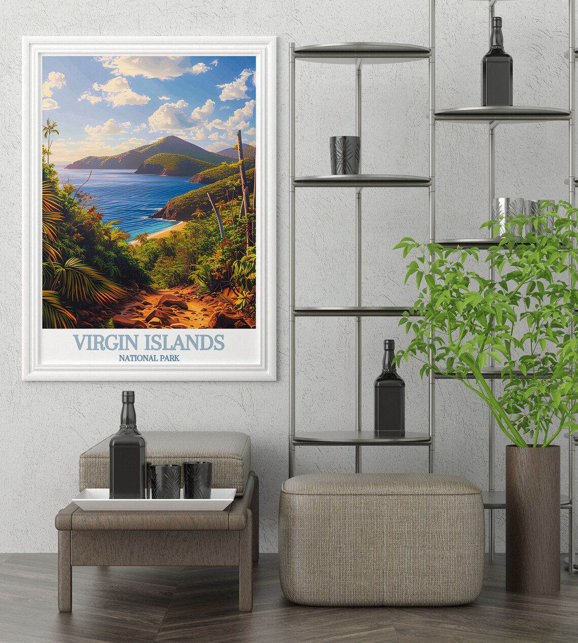 Reef Bay Trail Coastal View in Virgin Islands National Park Poster - Image 2