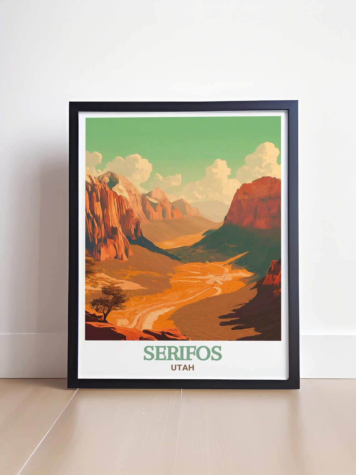Springdale Travel Print, Zion National Park Utah - Image 4