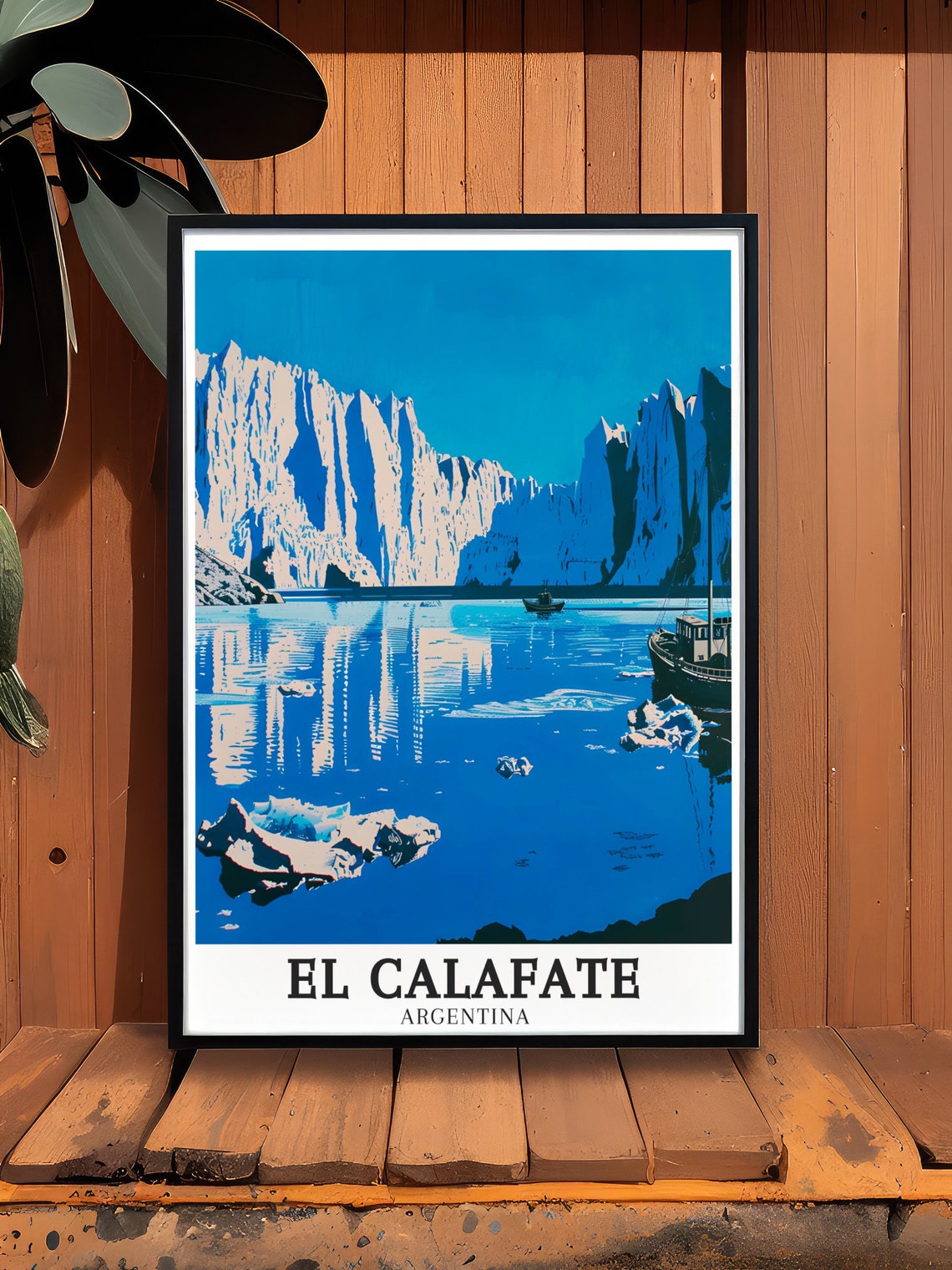 El Calafate Perito Moreno Glacier Voyage Boat Argentina Poster - Image 3