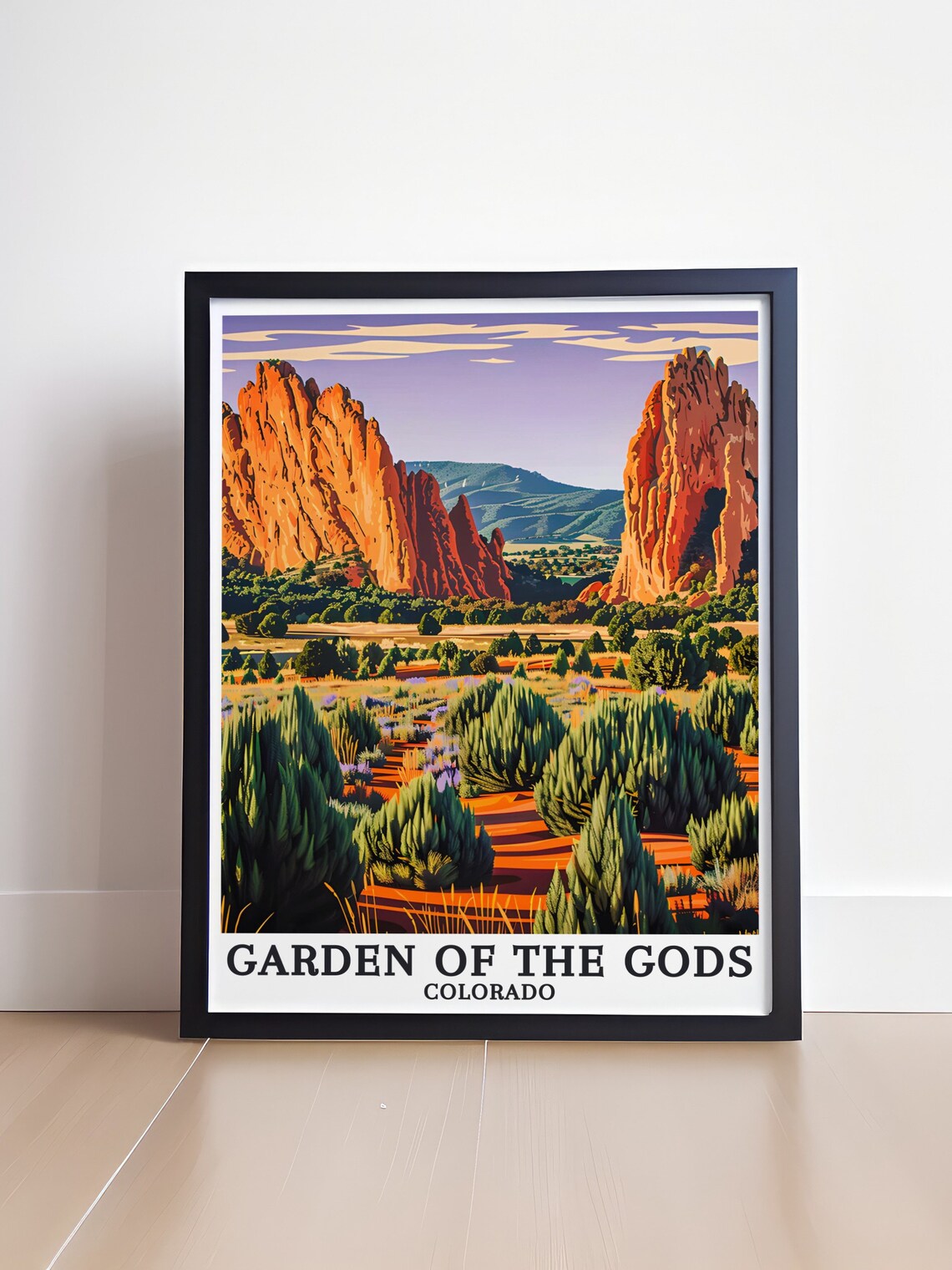 Garden of the Gods Colorado Red Rock Spires Desert Park Poster - Image 4