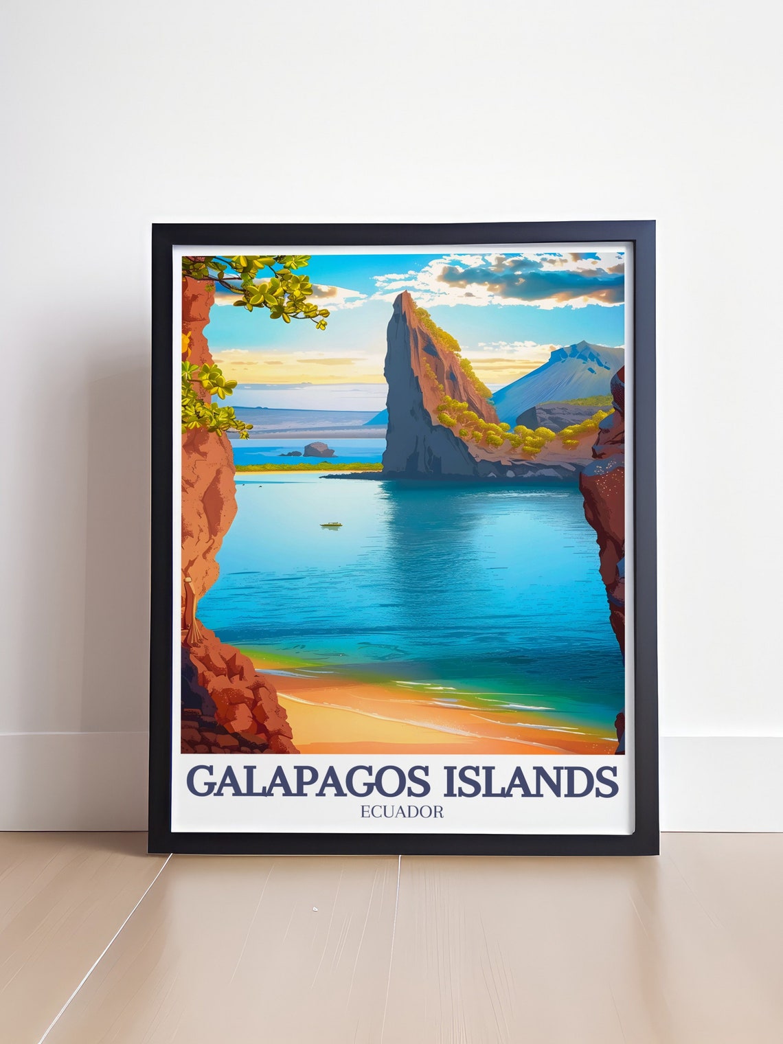 Galapagos Pinnacle Rock Bartolome Island Ecuador Travel Poster - Image 4