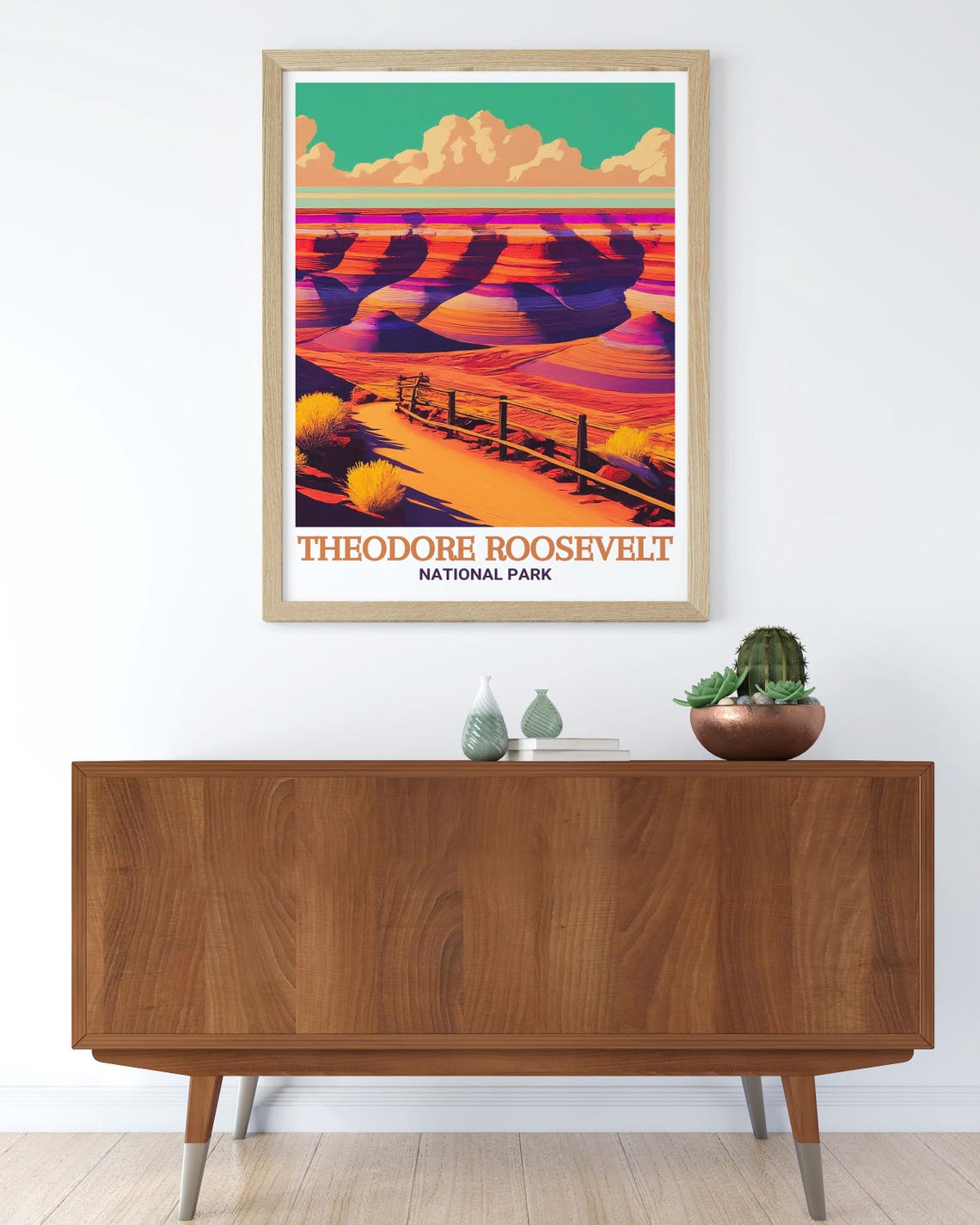 Theodore Roosevelt National Park Painted Canyon Trail Poster - Image 3